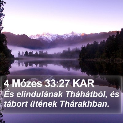 4 Mózes 33:27 KAR Bible Verse Image