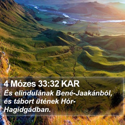 4 Mózes 33:32 KAR Bible Verse Image
