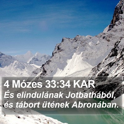 4 Mózes 33:34 KAR Bible Verse Image