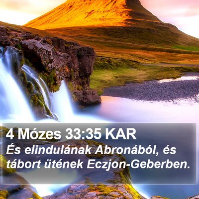 4 Mózes 33:35 KAR Bible Verse Image