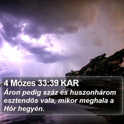 4 Mózes 33:39 KAR Bible Verse Image