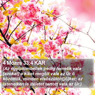 4 Mózes 33:4 KAR Bible Verse Image