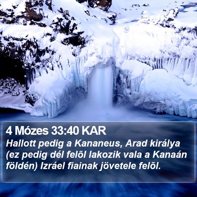 4 Mózes 33:40 KAR Bible Verse Image