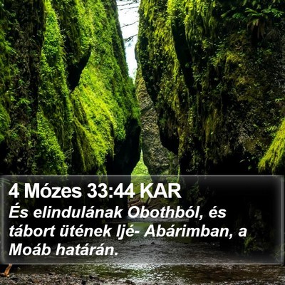 4 Mózes 33:44 KAR Bible Verse Image