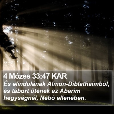 4 Mózes 33:47 KAR Bible Verse Image