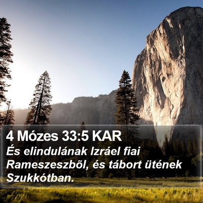 4 Mózes 33:5 KAR Bible Verse Image