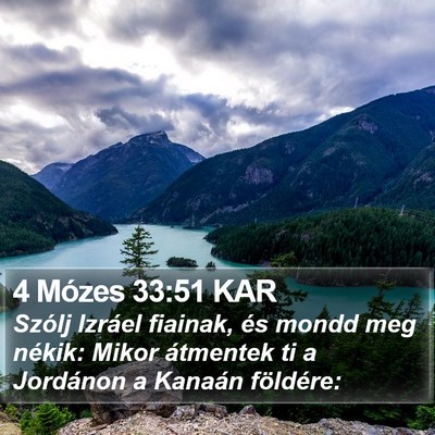 4 Mózes 33:51 KAR Bible Verse Image