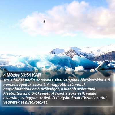 4 Mózes 33:54 KAR Bible Verse Image