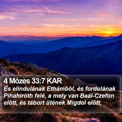 4 Mózes 33:7 KAR Bible Verse Image