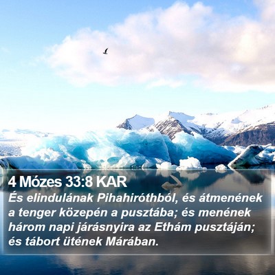 4 Mózes 33:8 KAR Bible Verse Image