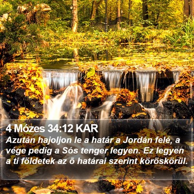 4 Mózes 34:12 KAR Bible Verse Image