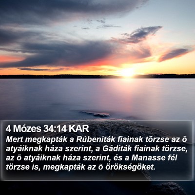 4 Mózes 34:14 KAR Bible Verse Image
