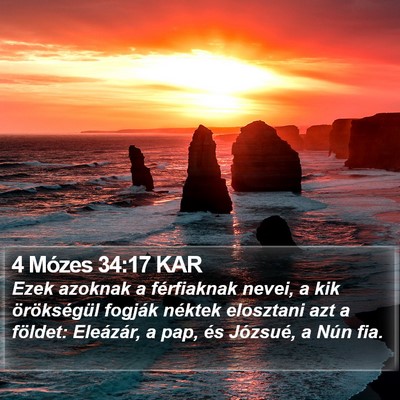 4 Mózes 34:17 KAR Bible Verse Image
