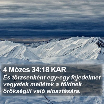 4 Mózes 34:18 KAR Bible Verse Image