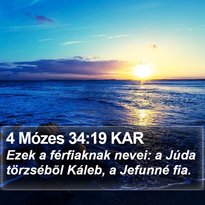 4 Mózes 34:19 KAR Bible Verse Image