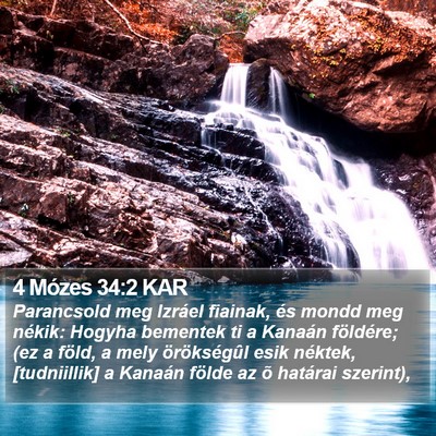 4 Mózes 34:2 KAR Bible Verse Image