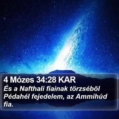 4 Mózes 34:28 KAR Bible Verse Image