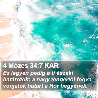 4 Mózes 34:7 KAR Bible Verse Image