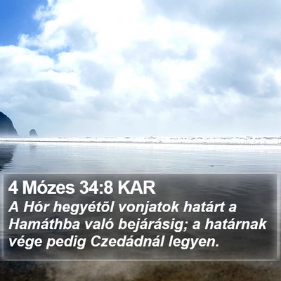 4 Mózes 34:8 KAR Bible Verse Image