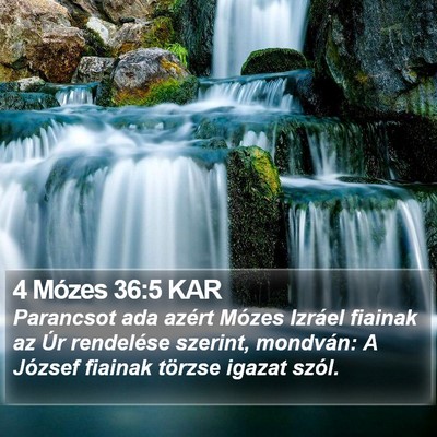4 Mózes 36:5 KAR Bible Verse Image