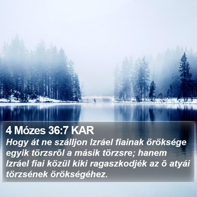 4 Mózes 36:7 KAR Bible Verse Image