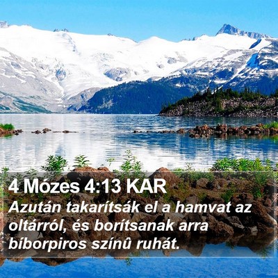 4 Mózes 4:13 KAR Bible Verse Image