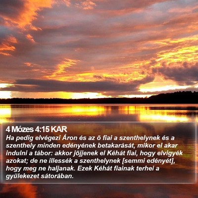 4 Mózes 4:15 KAR Bible Verse Image