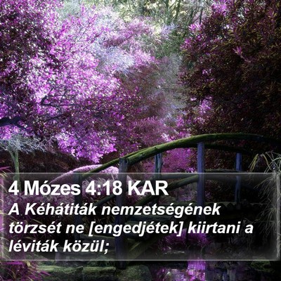 4 Mózes 4:18 KAR Bible Verse Image