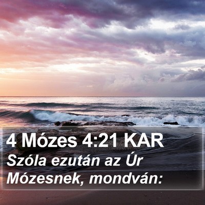 4 Mózes 4:21 KAR Bible Verse Image