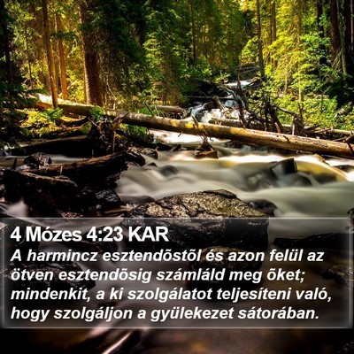 4 Mózes 4:23 KAR Bible Verse Image
