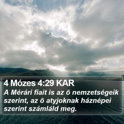 4 Mózes 4:29 KAR Bible Verse Image