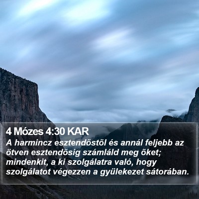 4 Mózes 4:30 KAR Bible Verse Image