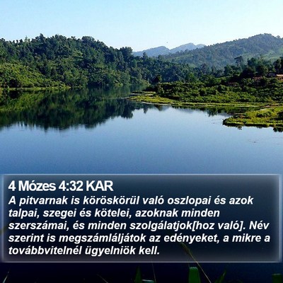 4 Mózes 4:32 KAR Bible Verse Image