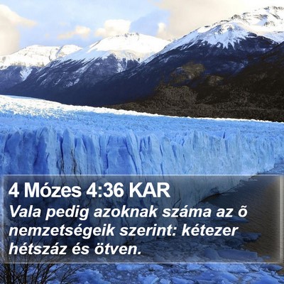 4 Mózes 4:36 KAR Bible Verse Image