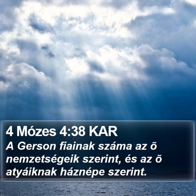 4 Mózes 4:38 KAR Bible Verse Image