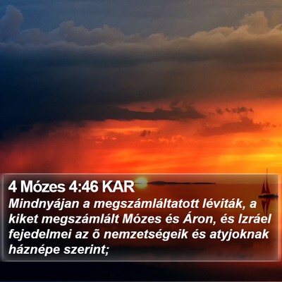 4 Mózes 4:46 KAR Bible Verse Image