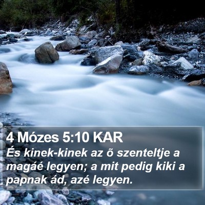 4 Mózes 5:10 KAR Bible Verse Image