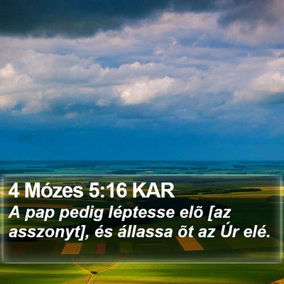 4 Mózes 5:16 KAR Bible Verse Image