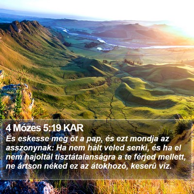 4 Mózes 5:19 KAR Bible Verse Image
