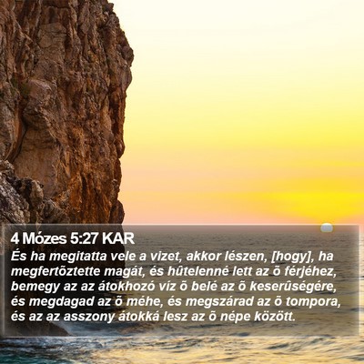 4 Mózes 5:27 KAR Bible Verse Image