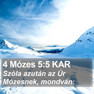 4 Mózes 5:5 KAR Bible Verse Image