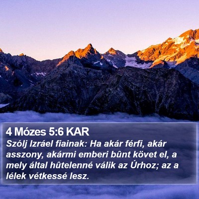 4 Mózes 5:6 KAR Bible Verse Image
