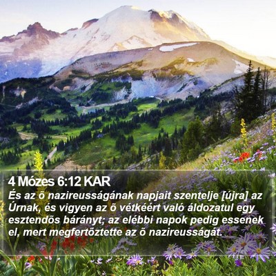 4 Mózes 6:12 KAR Bible Verse Image