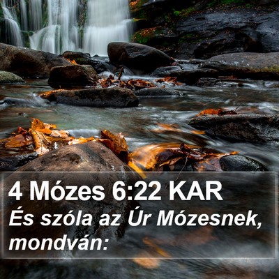 4 Mózes 6:22 KAR Bible Verse Image
