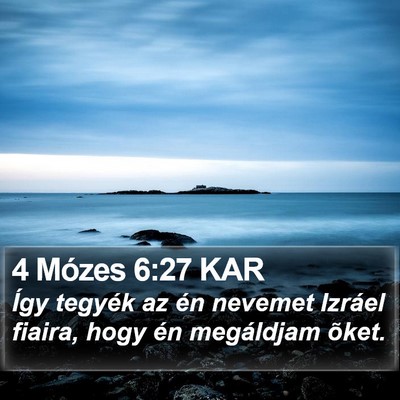 4 Mózes 6:27 KAR Bible Verse Image