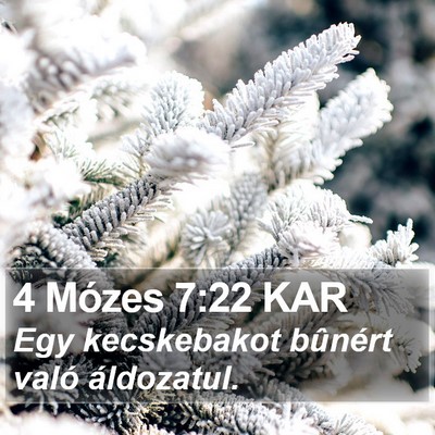 4 Mózes 7:22 KAR Bible Verse Image