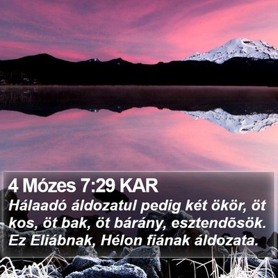 4 Mózes 7:29 KAR Bible Verse Image