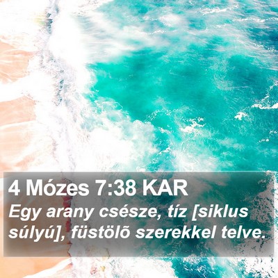 4 Mózes 7:38 KAR Bible Verse Image