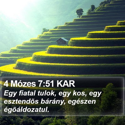 4 Mózes 7:51 KAR Bible Verse Image