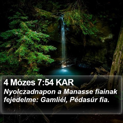 4 Mózes 7:54 KAR Bible Verse Image